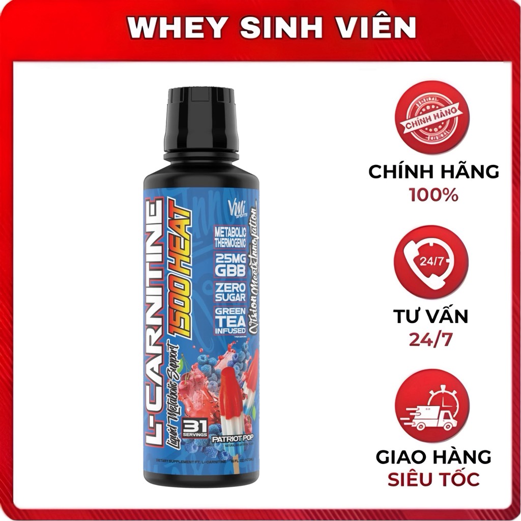 VMI L-Carnitine Liquid 1500 - 31 servings 