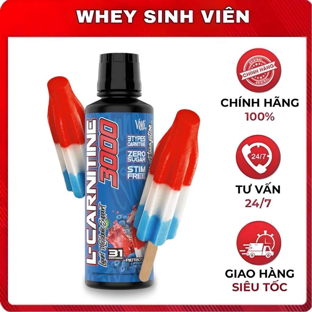 VMI L-Carnitine Liquid 3000 - 31 servings 