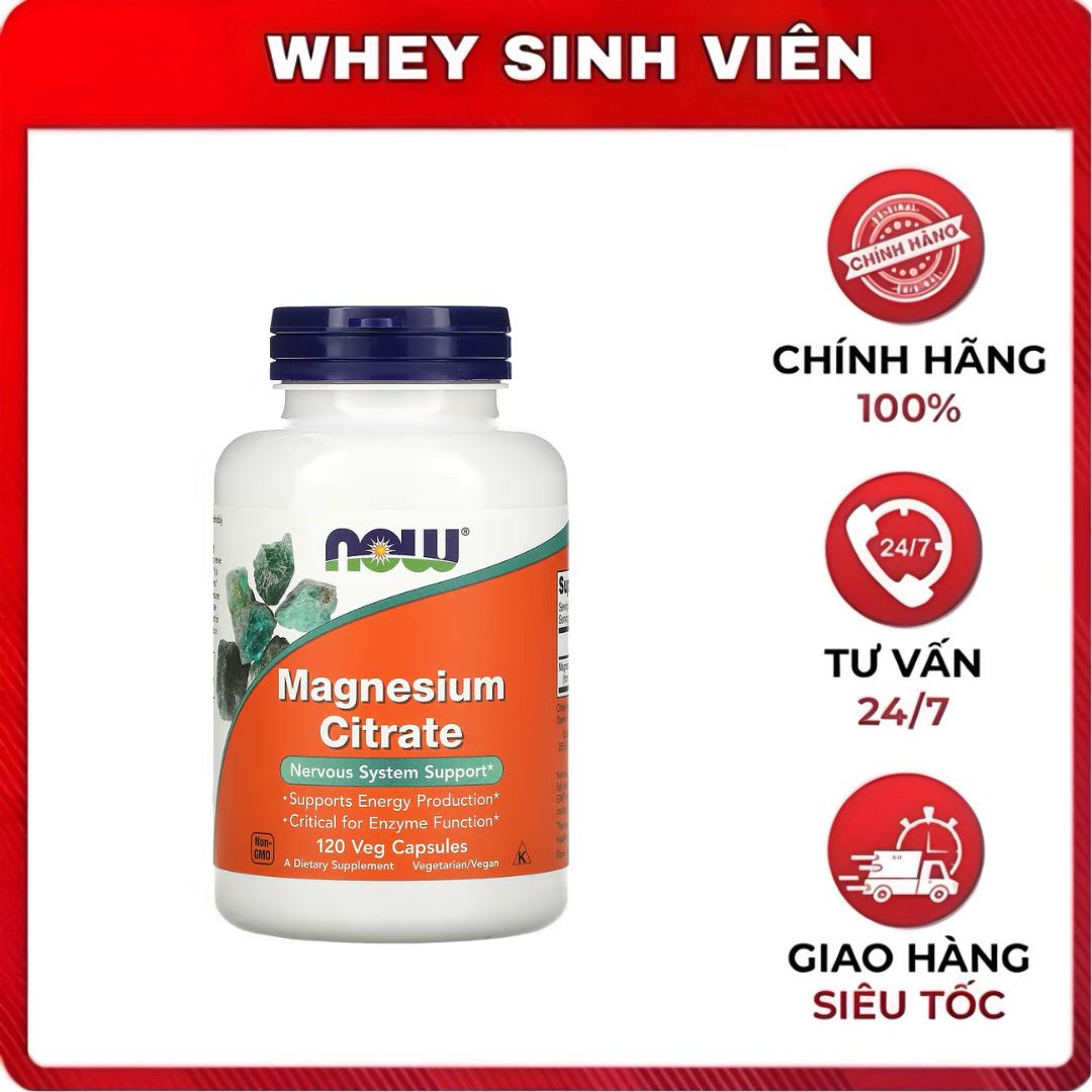 Now Magnesium Citrate - 120 viên 