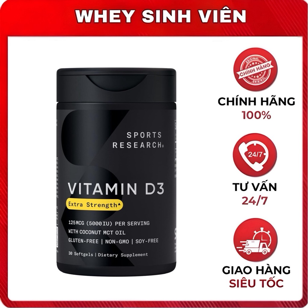 SR Vitamin D3 (5000iu) - 30 viên 