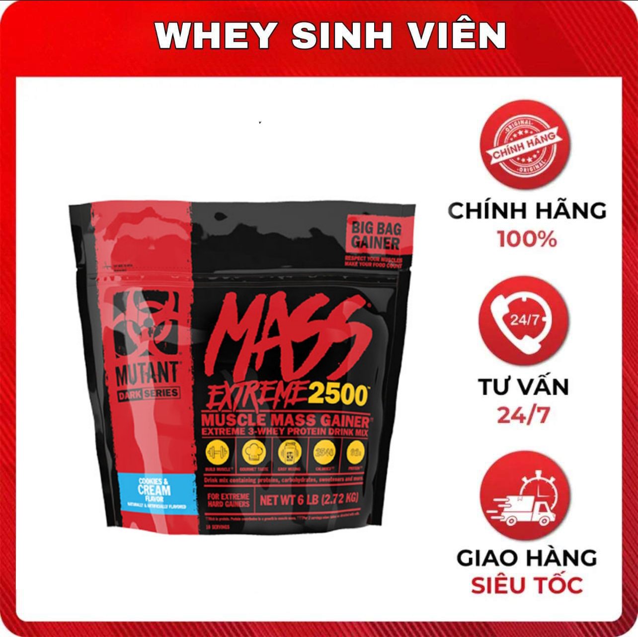 Mutant Mass Extreme 2500 - 2,72kg 