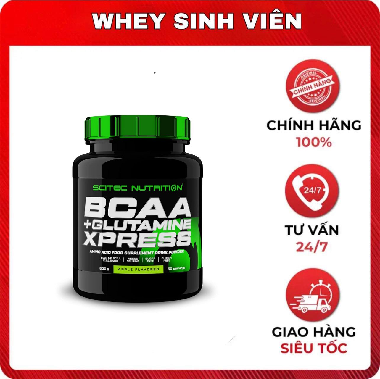 Scitec Nutrition BCAA+Glutamine - 600g 