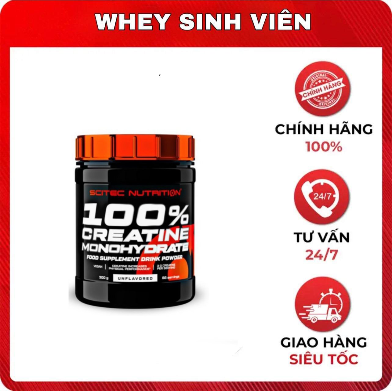 Scitec Nutrition 100% Creatine Monohydrate 