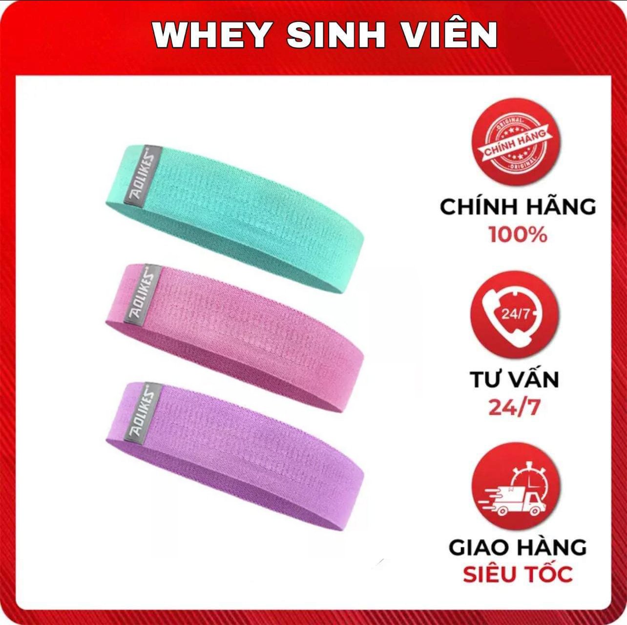 Bộ 3 Dây Mini Band Vải 