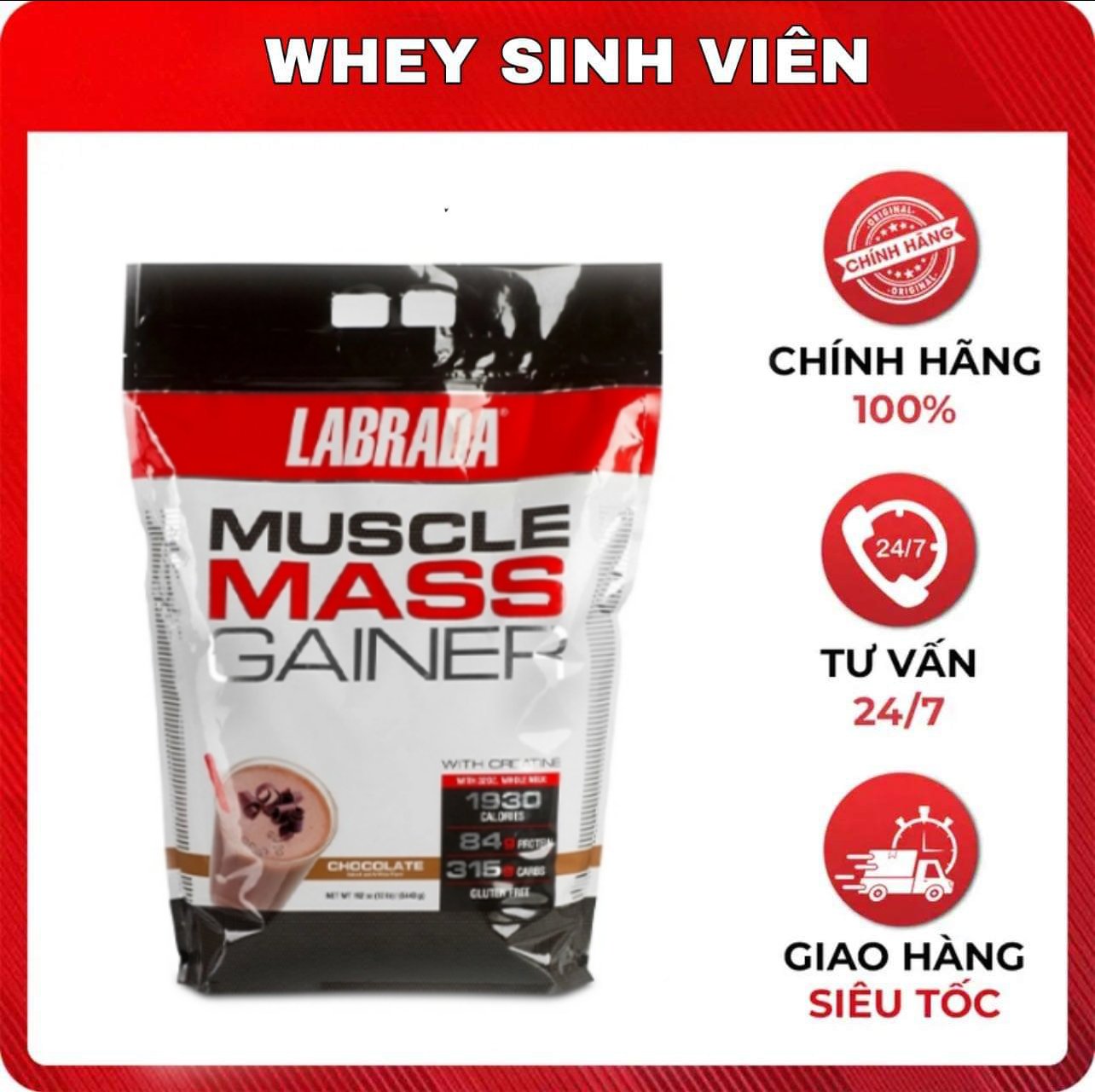 Labrada Muscle Mass Gainer 5.4Kg 