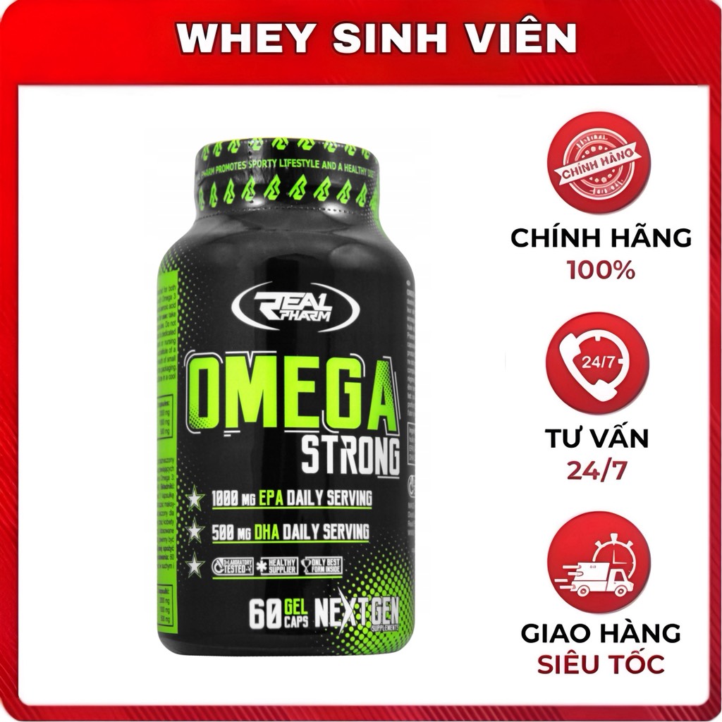 Real Pharm Omega 3 Strong - 60 viên 