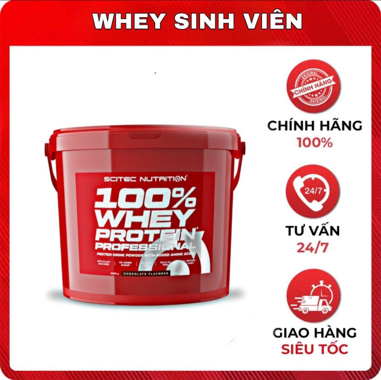 Scitec Nutrition 100% Whey Protein Professional - 5Kg 