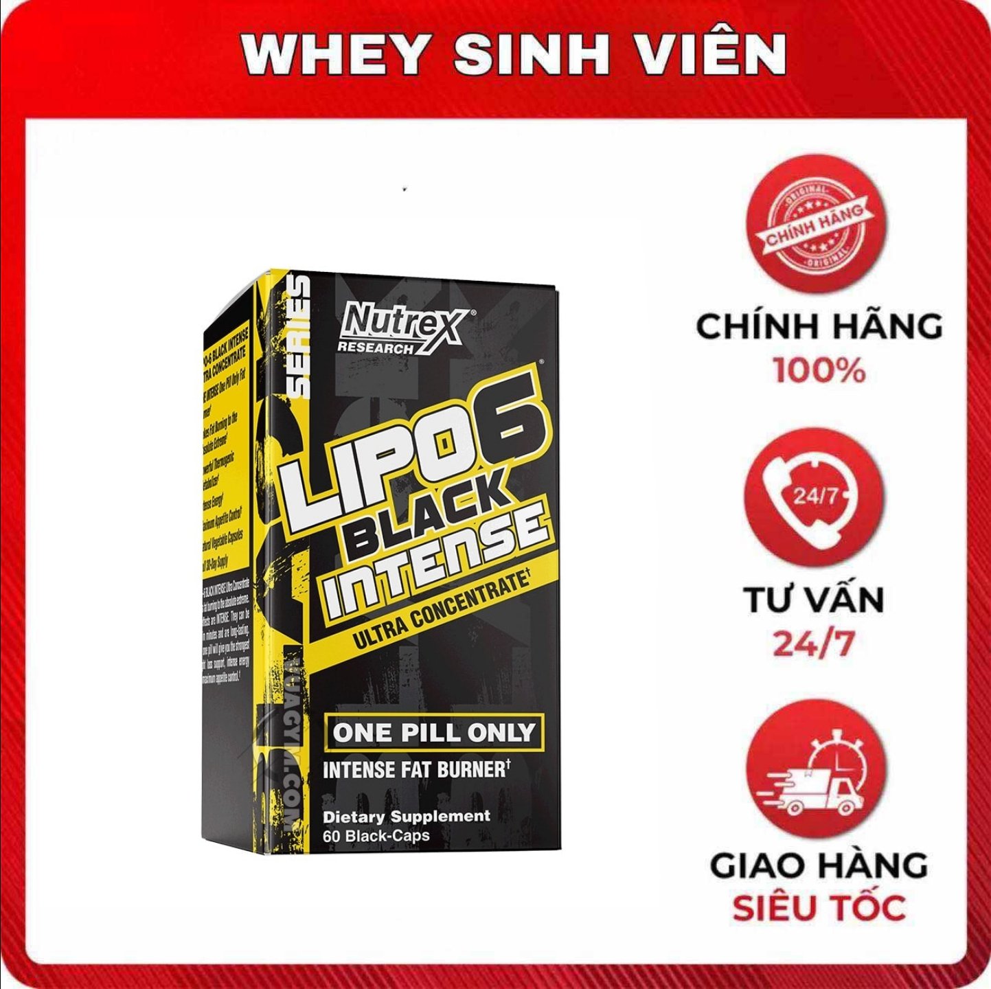 Lipo 6 Black Intense ( 60 viên )