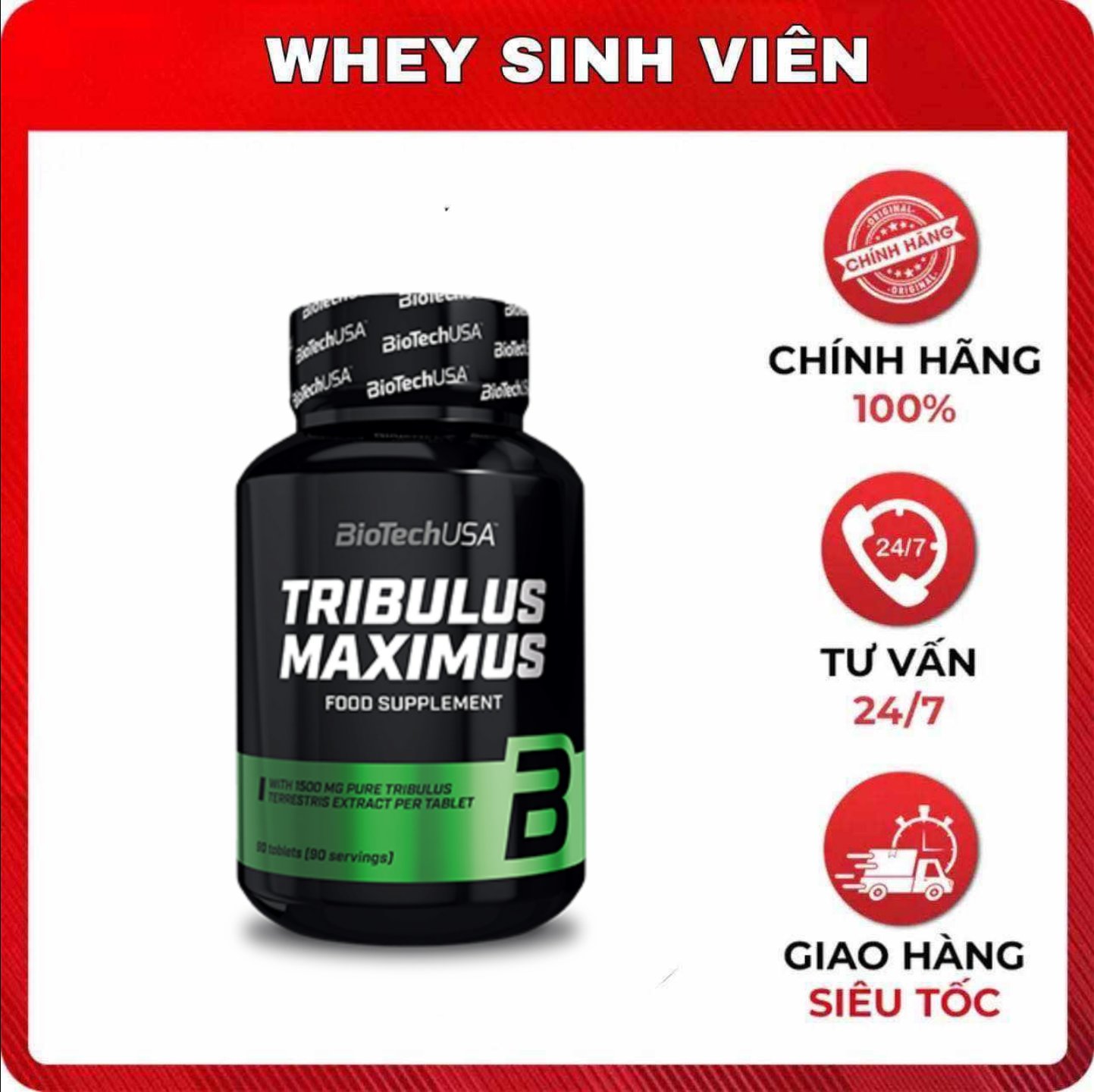 BiotechUSA Tribulus Maximus - 90 viên