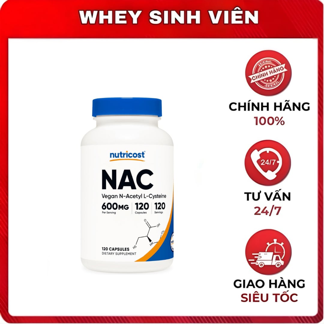 Nutricost NAC (600mg) - 120 viên 