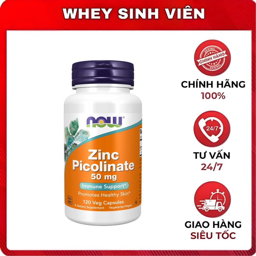 Nutricost Zinc Picolinate 50mg - 120 viên 