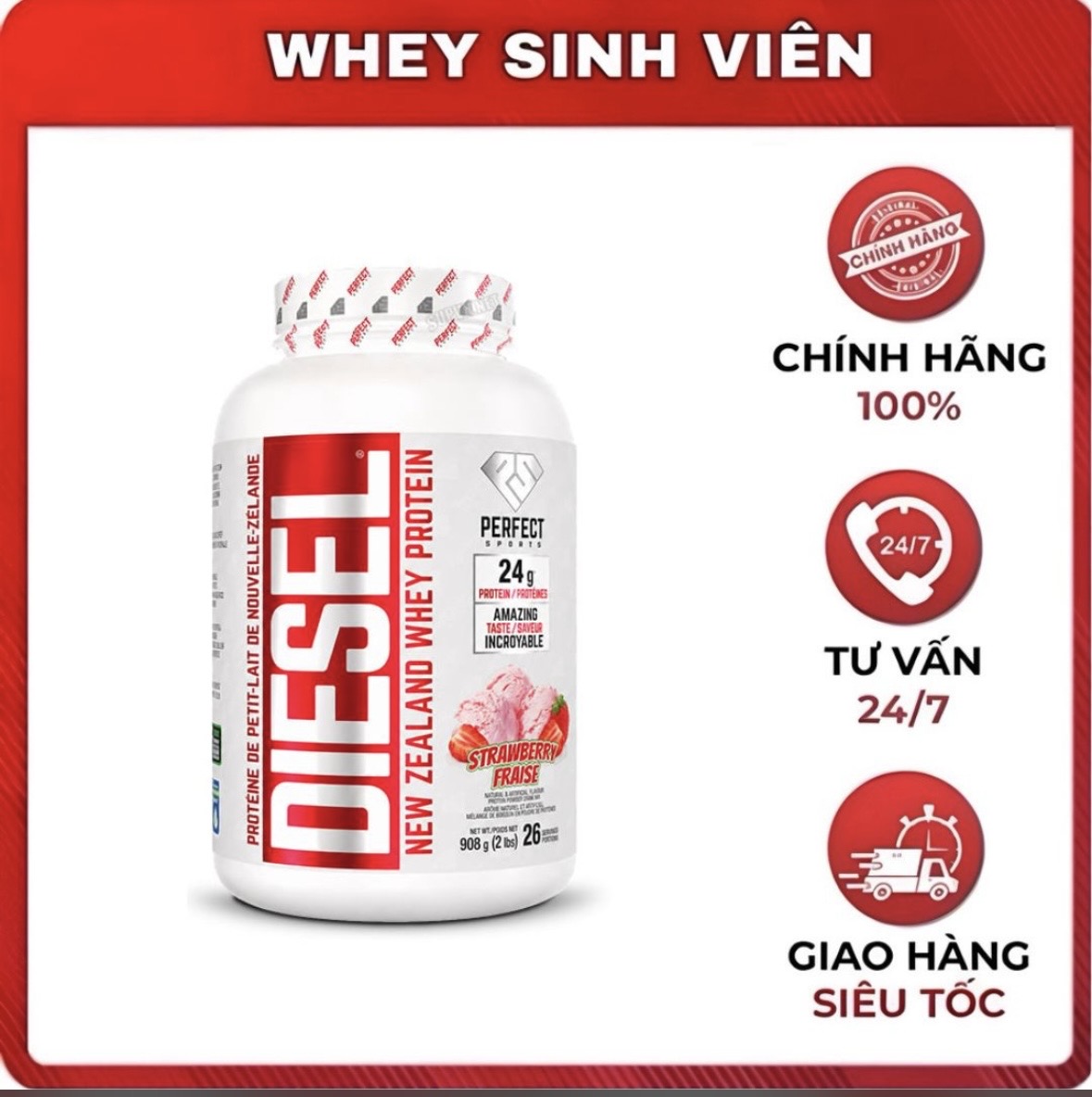 Diesel Whey Prottein - 2lbs 